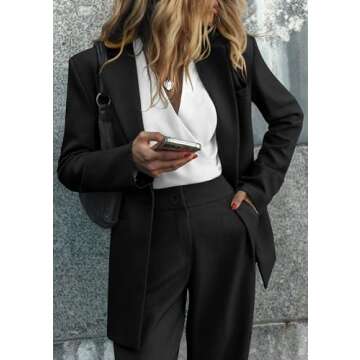 Stylish PRETTYGARDEN Women's Fall Two Piece Office Sets