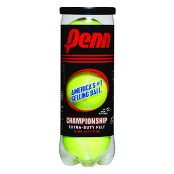 Penn Championship High Altitude Tennis Balls - Extra Duty Felt for Superior Play