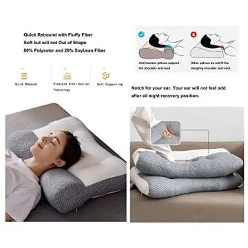 OTONIS Ergonomic Neck Pillow for Pain Relief and Support