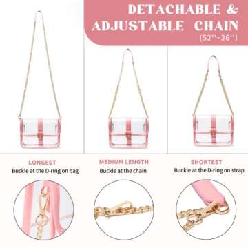 Vorspack Clear Crossbody Purse - Stylish Stadium Approved Bag