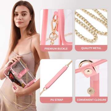 Vorspack Clear Crossbody Purse - Stylish Stadium Approved Bag