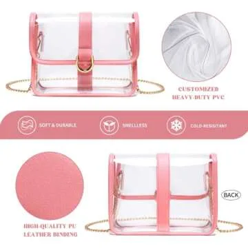 Vorspack Clear Crossbody Purse - Stylish Stadium Approved Bag
