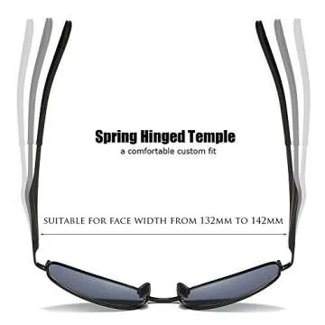 ZHILE Polarized Sunglasses for Small Faces - UV400 Protection