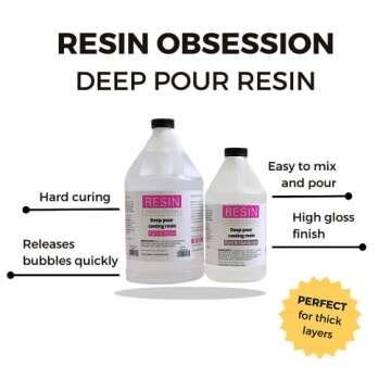 Resin Obsession Deep Pour Clear Epoxy Resin - 1.5 Gal Kit