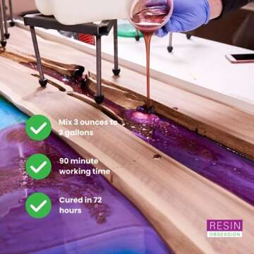 Resin Obsession Deep Pour Clear Epoxy Resin - 1.5 Gal Kit