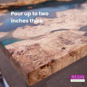 Resin Obsession Deep Pour Clear Epoxy Resin - 1.5 Gal Kit