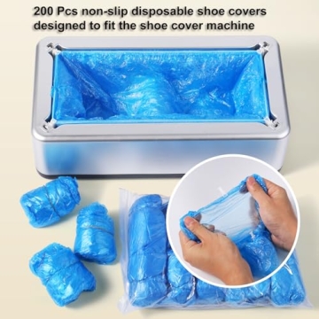 Dispensable Shoe Cover with 200 Non-Slip Pairs