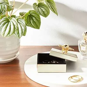 Kate Spade Keaton Street Cream Jewelry Box