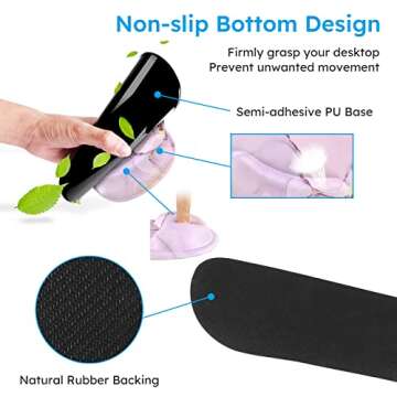 iCasso Desk Mat, Gaming Mouse Pad Wrist Support Set,4in1 XXL Large Mousepad + Keyboard Wrist Rest+Mouse Wrist Rest+Coaster Set with Ergonomic Design for Home Office Table Computer-Glitter Marble