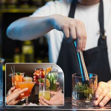 Ohtomber 8" Stainless Steel Muddler for Cocktails