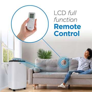 BLACK+DECKER BPP10HWTB 10,000 BTU Cooling (SACC/CEC), 11,500 BTU Heating (ASHRAE 128) 14,000 BTU Cooling (ASHRAE 128) Portable AC