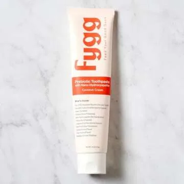 Fygg Nano Hydroxyapatite Toothpaste with Prebiotics (Coconut Cream, 4 Oz) - Fluoride & SLS Free Toothpaste with Hydroxyapatite - nHA Toothpaste for Sensitive Teeth - Remineralizing Toothpaste
