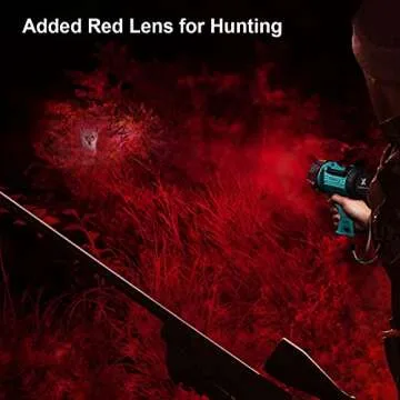 YIERBLUE Rechargeable 200000 Lumen Waterproof Spotlight