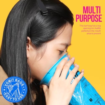 YGDZ Disposable Vomit Bags 15 Pack for Travel and Kids