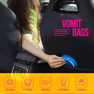 YGDZ Disposable Vomit Bags 15 Pack for Travel and Kids
