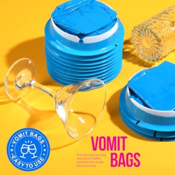 YGDZ Disposable Vomit Bags 15 Pack for Travel and Kids