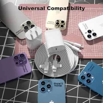 30W Fast iPhone Charger with 6FT Cable for All Devices