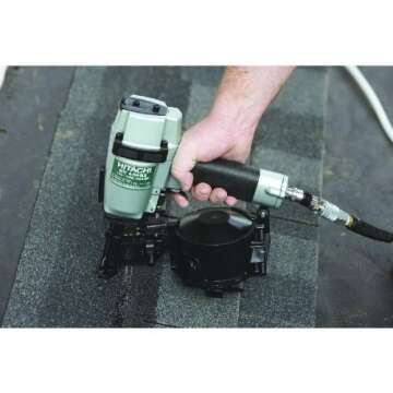 Hitachi NV45AB2 7/8-Inch to 1-3/4-Inch Coil Roofing Nailer (Side Load) (Discontinued by the Manufact...