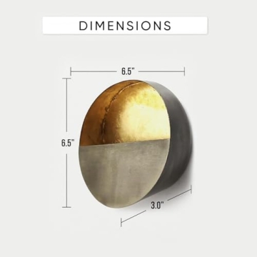 Exquisite Eclipse Metal Wall Sconce Candle Holders Set