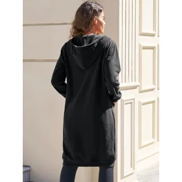 Ablanczoom Women's Comfortable Full Zip Fleece Hoodie