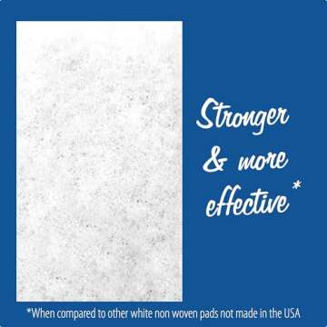 Peachtree Woodworking 10 Pack of White Non Scratch Non-Woven Pads for Cleaning/Polishing and Multi Purpose Use in Your Home • Workshop or DIY Garage Shop Made in The USA