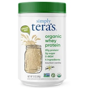 Simply Tera's Organic Vanilla Whey Protein Powder - 12 Oz | Clean & Delicious Protein