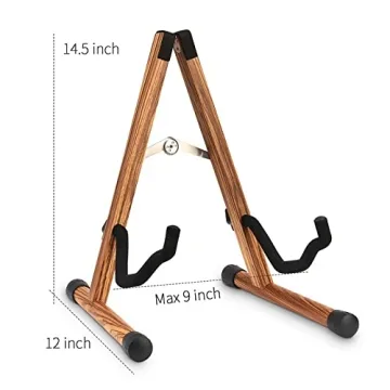 SNIGJAT Acoustic Guitar Stand - Elegant Wood for Music Lovers