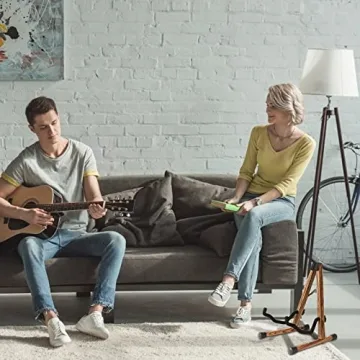 SNIGJAT Acoustic Guitar Stand - Elegant Wood for Music Lovers