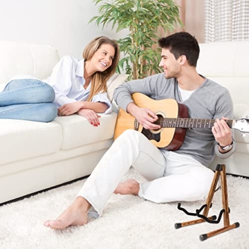 SNIGJAT Acoustic Guitar Stand - Elegant Wood for Music Lovers