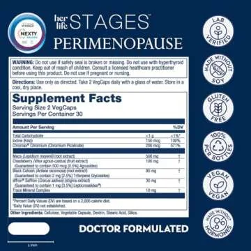 Solaray Perimenopause her Life Stages Support – Natural Remedies for Women