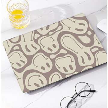 Watbro Compatible MacBook Air 13 inch Laptop case 2020 2019 2018 Release A2337 M1/A2179/A1932, Retro 70's Modern Pattern case, Suitable for MacBook Air 2020 with Touch ID