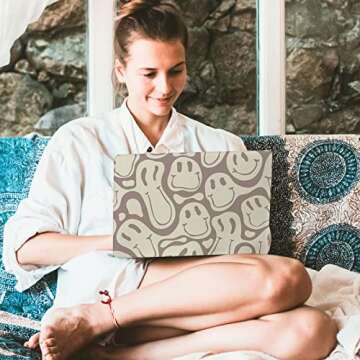 Watbro Compatible MacBook Air 13 inch Laptop case 2020 2019 2018 Release A2337 M1/A2179/A1932, Retro 70's Modern Pattern case, Suitable for MacBook Air 2020 with Touch ID