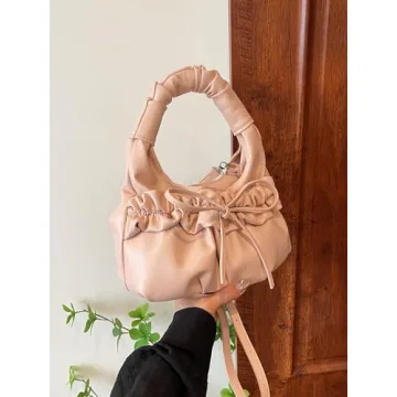 Chic MakeMeChic Women's Puffer Tote Bag in Pink