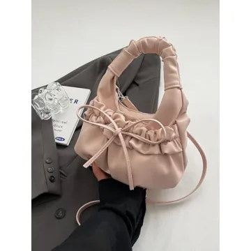 Chic MakeMeChic Women's Puffer Tote Bag in Pink