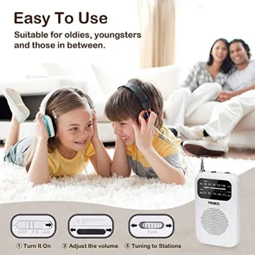 PRUNUS J-777 Portable AM FM Radio for All Ages