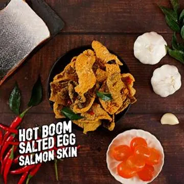 IRVINS Salted Egg Spicy Hot Boom Salmon Skin Chips 105g