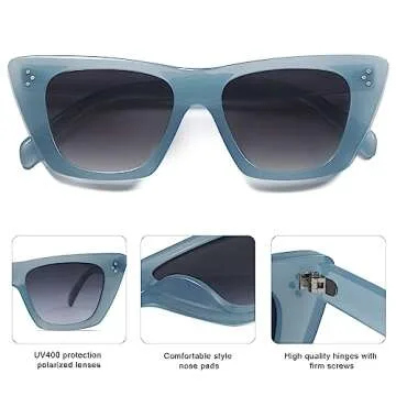 SOJOS Cat Eye Polarized Sunglasses for Women