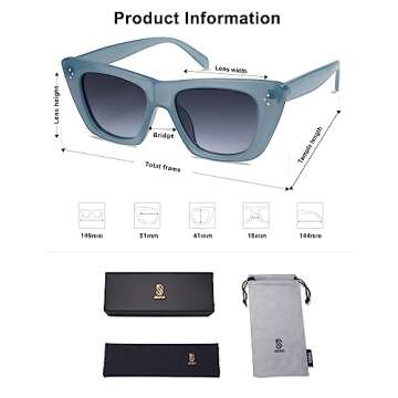 SOJOS Cat Eye Polarized Sunglasses for Women