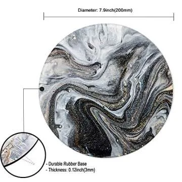 Stylish Non-Slip Rubber Base Mouse Pad for Work and Gaming