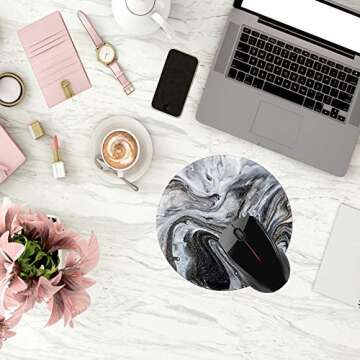 Stylish Non-Slip Rubber Base Mouse Pad for Work and Gaming