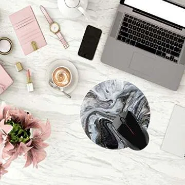 Stylish Non-Slip Rubber Base Mouse Pad for Work and Gaming