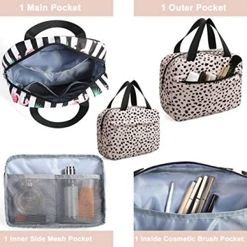 Stylish Makeup Bag for Women - Travel Cosmetic Tote