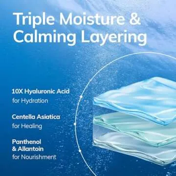 MIMU MIMU Cooling Calming i.n.g Toner｜Korean Facial Toner, Pore Tightening, for Sensitive, Acne-Prone Skin, Trouble Care, Reduce Redness and Breakout, hyaluronic Acid, CICA (260ml / 8.79fl.oz.)