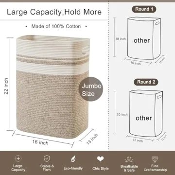 Stylish OIAHOMY Laundry Hamper for Elegant Storage Solutions
