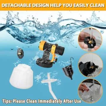 Paint Sprayer 700W HVLP, Electric with Nozzles & Patterns