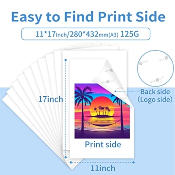 HTVRONT 11x17 Sublimation Paper - 120 Sheets for Crafting