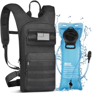 NOOLA Hydration Backpack with 3L TPU Water Bladder, Tactical Molle Water Backpack for Men Women, Hyd...