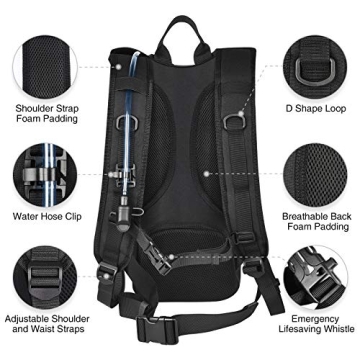 NOOLA Hydration Backpack with 3L TPU Water Bladder
