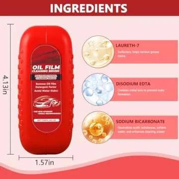 Efficient Automotive Oil Film Cleaning Brush for Clear Windows
