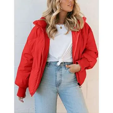 Chic ZESICA Women's Oversized Puffer Jacket for Winter